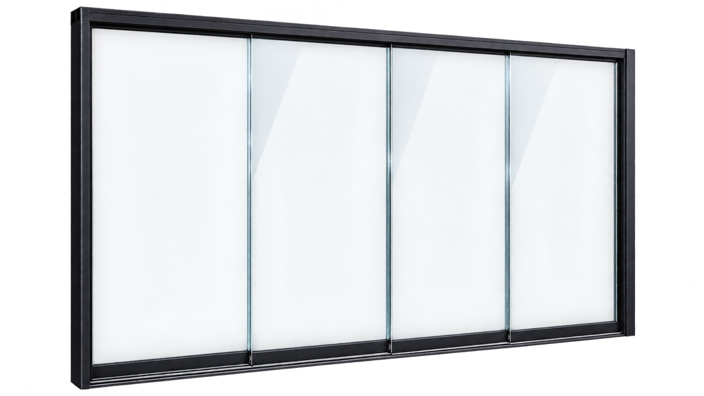 Glazen schuifwand op maat